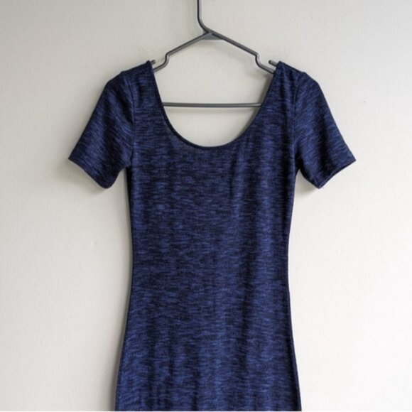 Dynamite short sleeve knit t-shirt midi dress - Picture 3 of 5